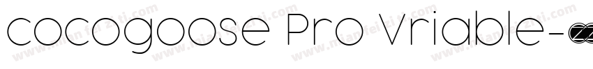 cocogoose Pro Vriable字体转换